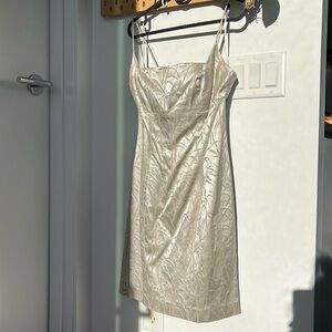 Vintage Georgiou Studio Satin Champagne Coloured Dress